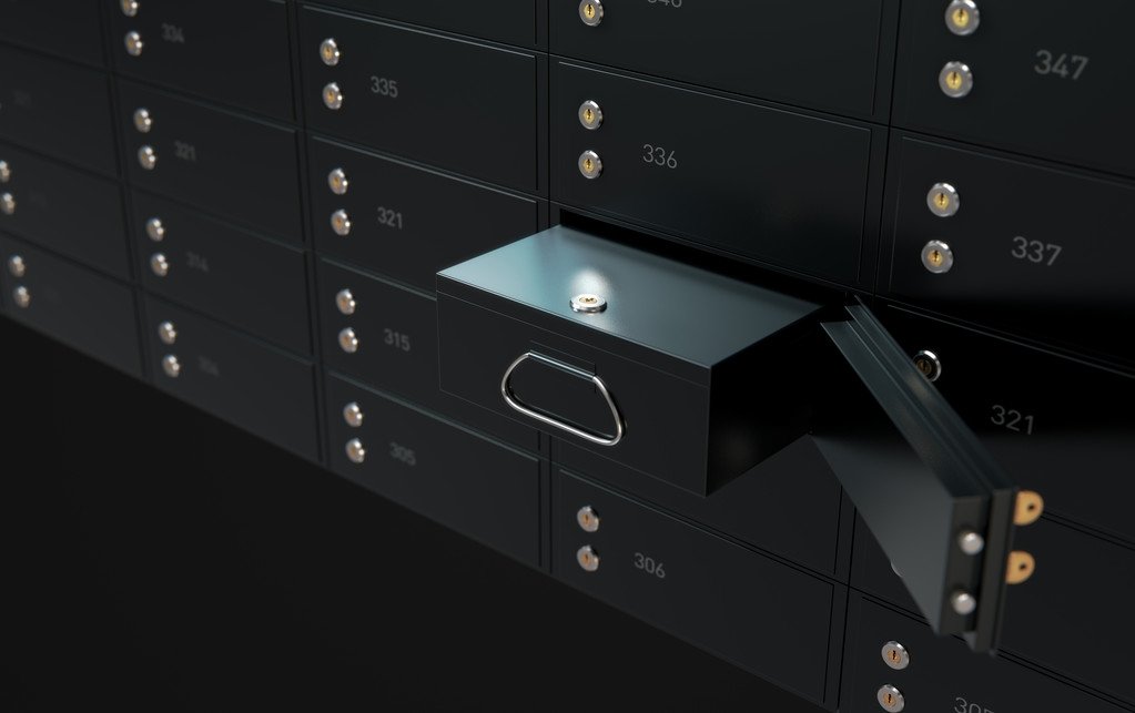 safe deposit boxes